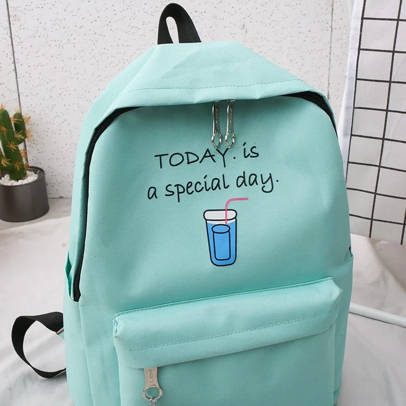 4 шт./компл. рюкзак для девочек подростков сумка карандаш клатч холщовые сумки на