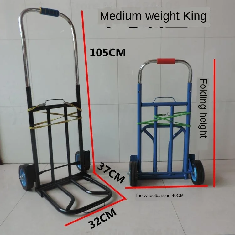 B нагрузки король ручной грузовик потянув складной портативный корзина для