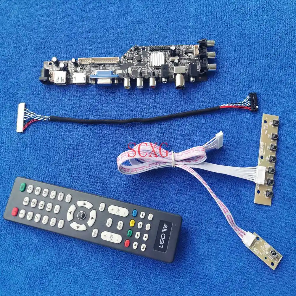 

Подходит для CLAA089NA0CCW/CLAA089NA0FCW 1024*600 30 контактный LVDS матрица плата контроллера сигнала цифровой совместимому с HDMI VGA USB Комплект ЖК-дисплей свет...