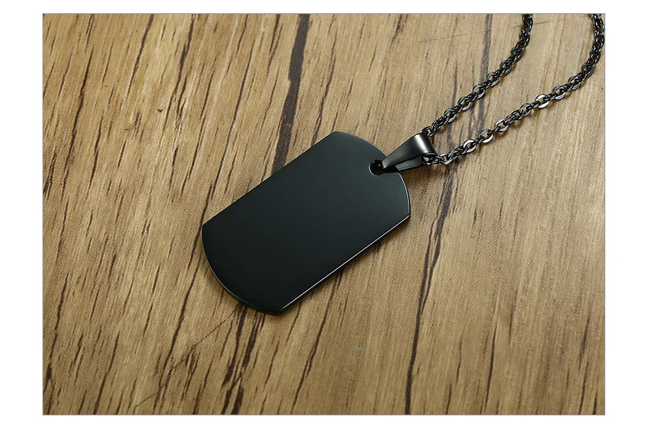 Vnox США Военная Собака Тег Кулон ожерелье из нержавеющей стали ID ожерелье s для мужчин аксессуары