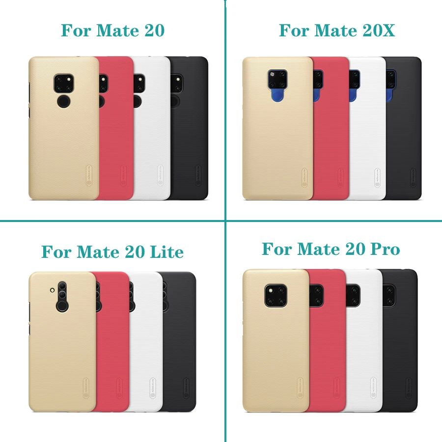 Для Huawei Mate 20 20X Pro lite чехол Nillkin Высокое качество Super Frosted Shield жесткий для телефона PC