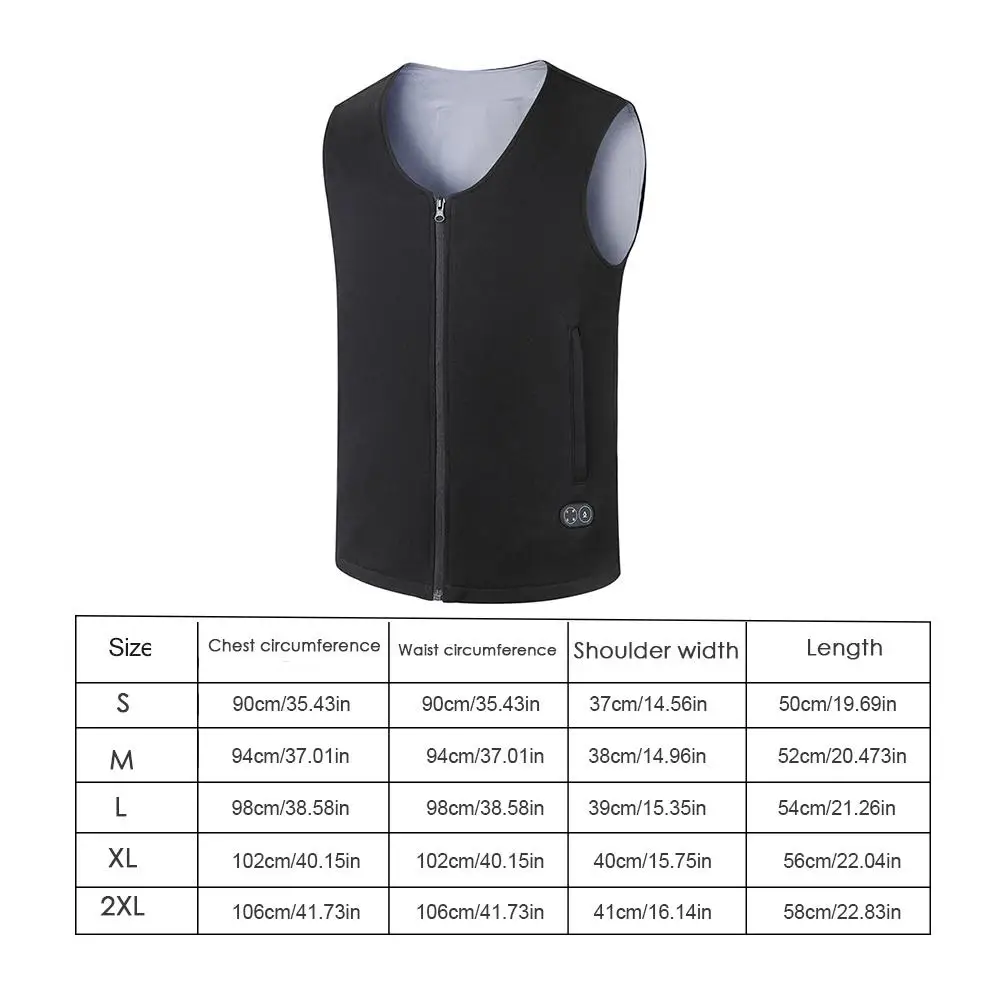 Мужской жилет с подогревом и зарядкой через USB|Жилетки для похода| |