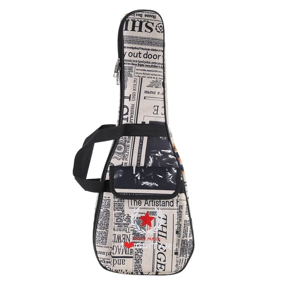 Новая сумка для укулеле 21 дюйма в богемном стиле/чехол с 6 мм толстыми ремнями