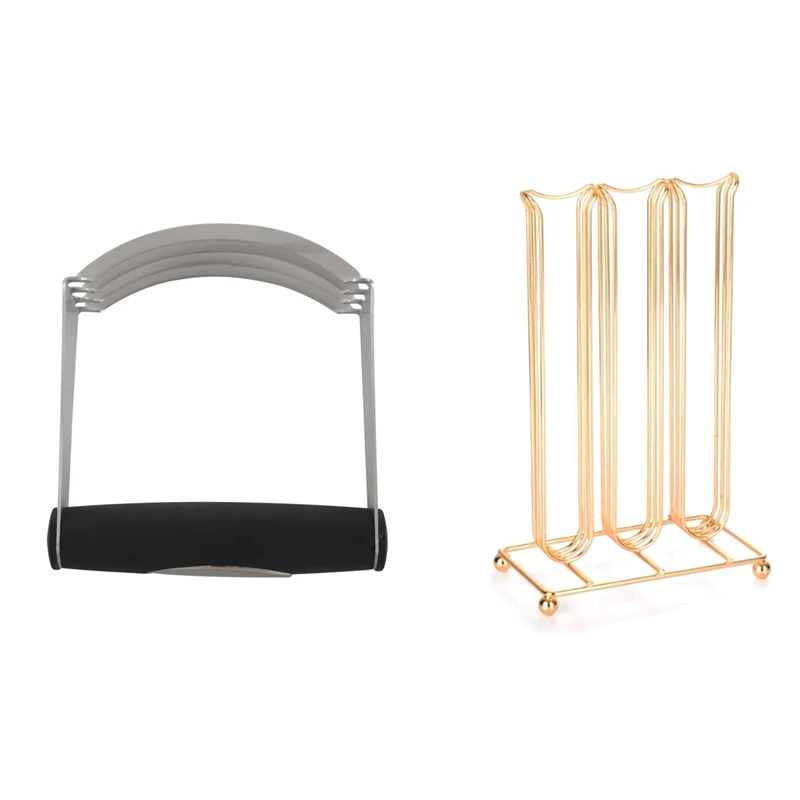 

1 шт. Кондитерский Резак из нержавеющей стали с лезвиями, мягкая резиновая рукоятка и 1 шт., кофейная зеркальная организация, держатель