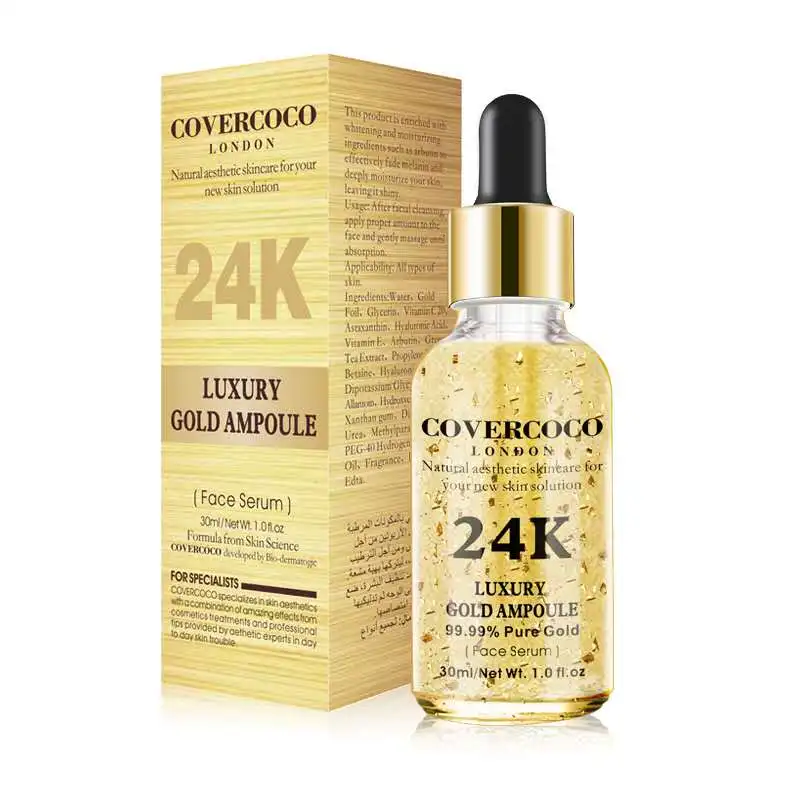 

SNOW LADY DISAAR Covercoco Essential Oil Set Lightening 24K Gold Eye Serum Whitening Skin Nutrition Face Organic Long Lasting