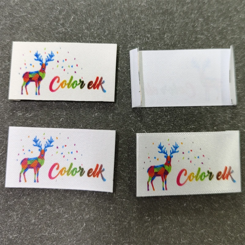

Colorful garment accessories Custom Sewing Labels Care label Organic Cotton Ribbon Labels Personalized Brand Color printing
