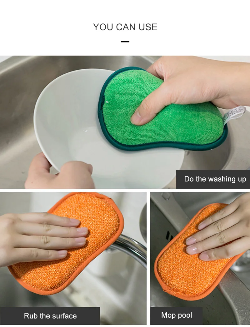 Высокая класс губка волшебная салфетка долгий срок службы без потертостей блюдо