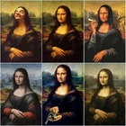 Настенный постер Мона Лиза, смешная Картина на холсте с изображением мистера Боба, для домашнего декора гостиной