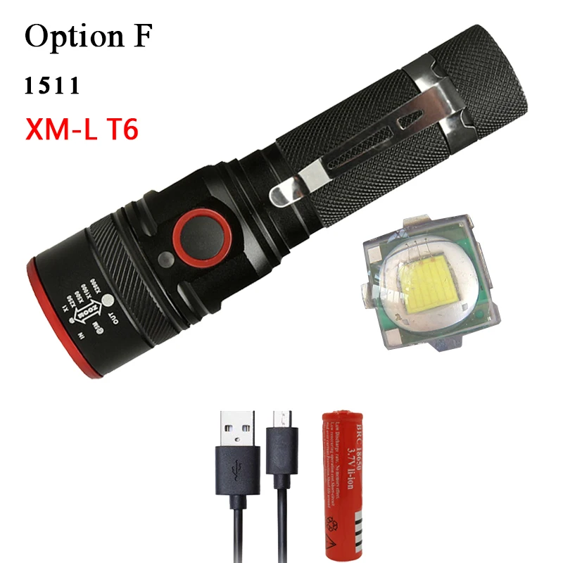 Option F Litwod Z20 люминесцентный фонарь CREE XLamp XHP70.2 1282 высокий мощный тактический светодиодный фонарик Фонарь 26650 фонарь на батарее кемпинга - Испускаемый цвет: Option F