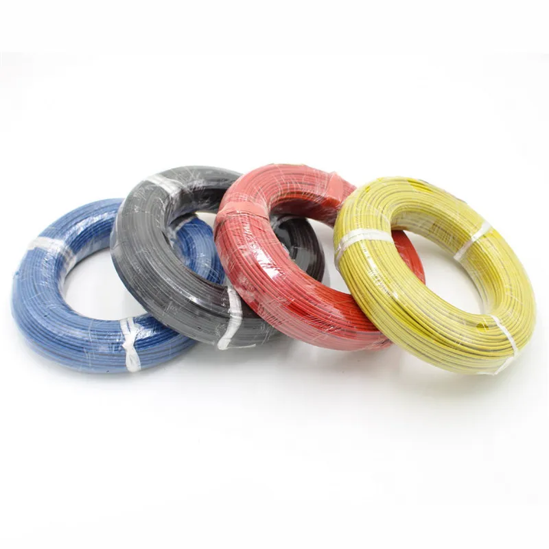 10M 18 20 22 24# 26 28 30 AWG Heatproof Soft Silicone Wire Ultra Flexible Test Line High Temperature Connect Cable For RC Model
