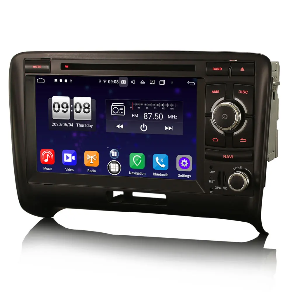 7 &quotAndroid 10 0 OS автомобильный DVD Мультимедиа Навигация GPS Радио система для Audi TT MK2 2006