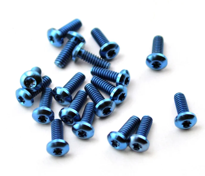 5pieces color 3 5 шт. M2.1 нож винт титановый сплав T6 Слива гайка t6 torx Винт для ножа - Цвет: 5pieces color 3