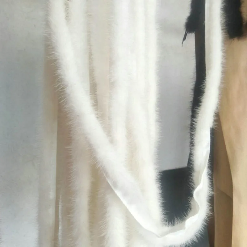 Лента из натурального меха норки пушистая отделка одежды аксессуары для шитья