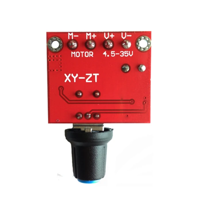 Мини 5A 90W PWM 12V контроллер скорости двигателя постоянного тока модуля DC-DC 4 5 V-35 V