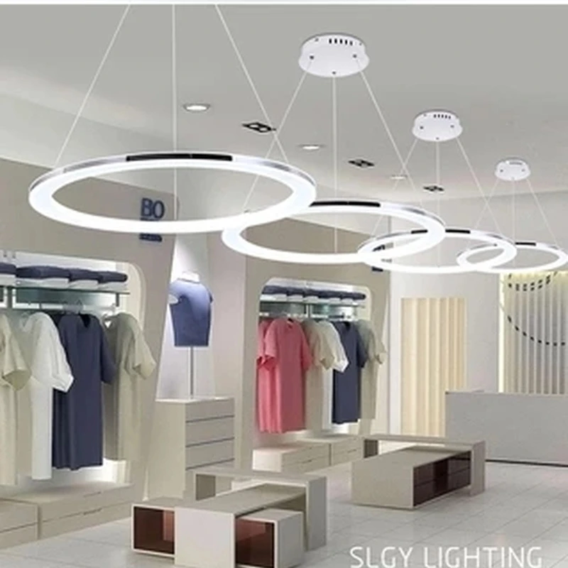 Современные светодиодные подвесные светильники круглый светильник с