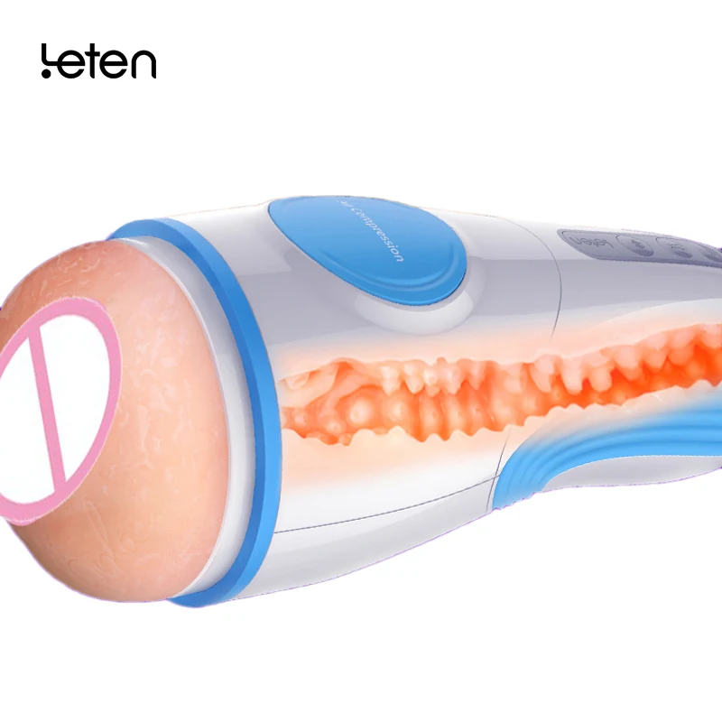 Leten автоматический Вагинальный Мужской мастурбатор вибрационный сексуальный Moan