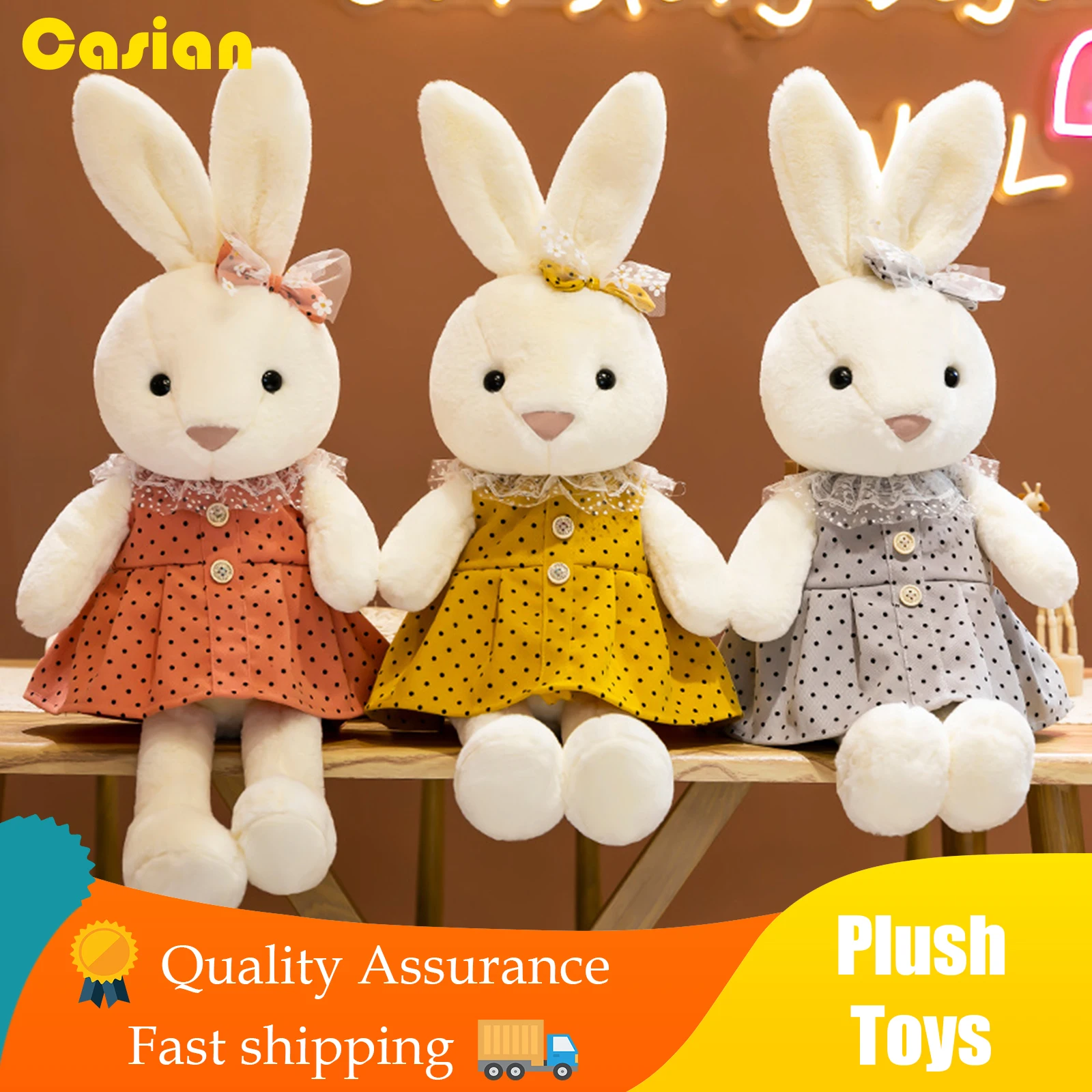 

87cm Children’s Cute Bunny Plush Toy Doll Children Comfort Doll Pillow Stuffed Toys for Kid Girl Birthday Christmas Gift Rabbit