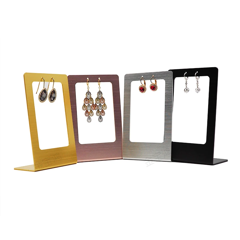Металлическая дверь Серьги Дисплей Стенд окно стойки для показа сережек