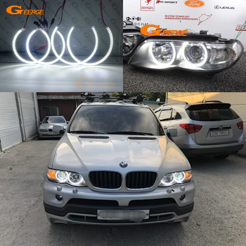 Для BMW X5 E53 2000 2001 2002 2003 2004 2005 2006 ультра яркий SMD светодиодный комплект колец