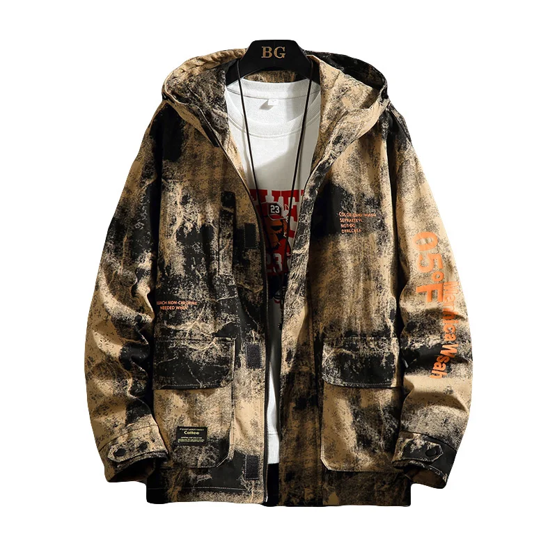Весна-Осень 2020 мужская куртка модный тренд камуфляжное Свободное пальто Мужская