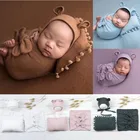 Костюм для фотосъемки новорожденных, тканевый фон для фотосъемки полотенец, реквизит для детской фотосъемки, одежда, одеяло для малышей, шапка-подушка