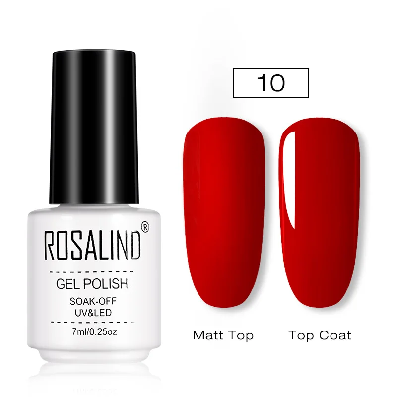 RC10 ROSALIND матовый Гель-лак для ногтей, УФ светодиодный, лампа для маникюра, для ногтей, полуперманентный, 7 мл, Гель-лак, Базовое покрытие - Цвет: RC10