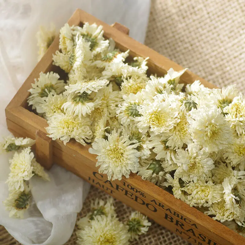 Huang Shan White Tribute Chrysanthemum Scented Tea Green Food For Health Care Lose Weight | Дом и сад
