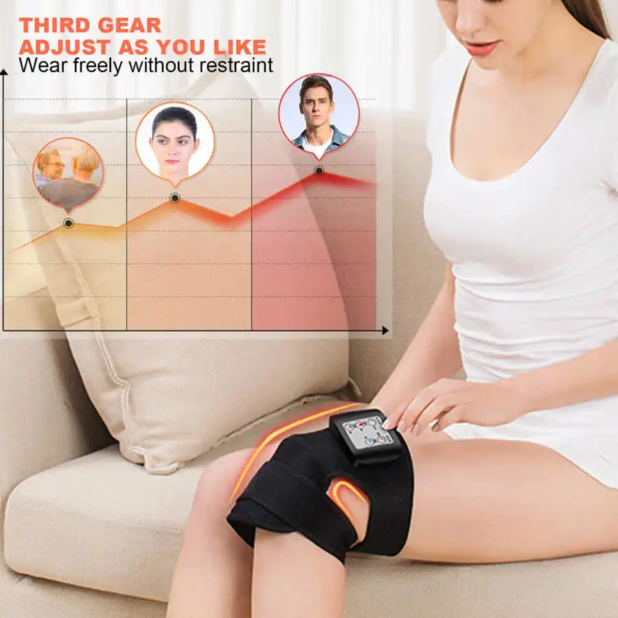 Jual Pemanas Listrik Pemijat Lutut Penyangga Sendi Kaki Fisioterapi Siku Bantalan Lutut Pijat Getaran Pereda Nyeri Perawatan Kesehatan