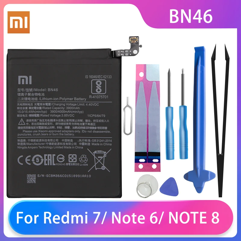 Аккумулятор для телефона Xiaomi Redmi 7/Redmi Note 8/Redmi 6 4000 мАч | Мобильные телефоны и