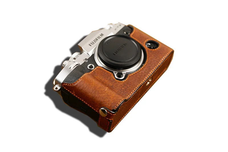 Чехол для камеры из натуральной кожи полубоди Fujifilm XT3 сумка Fuji ручная работа