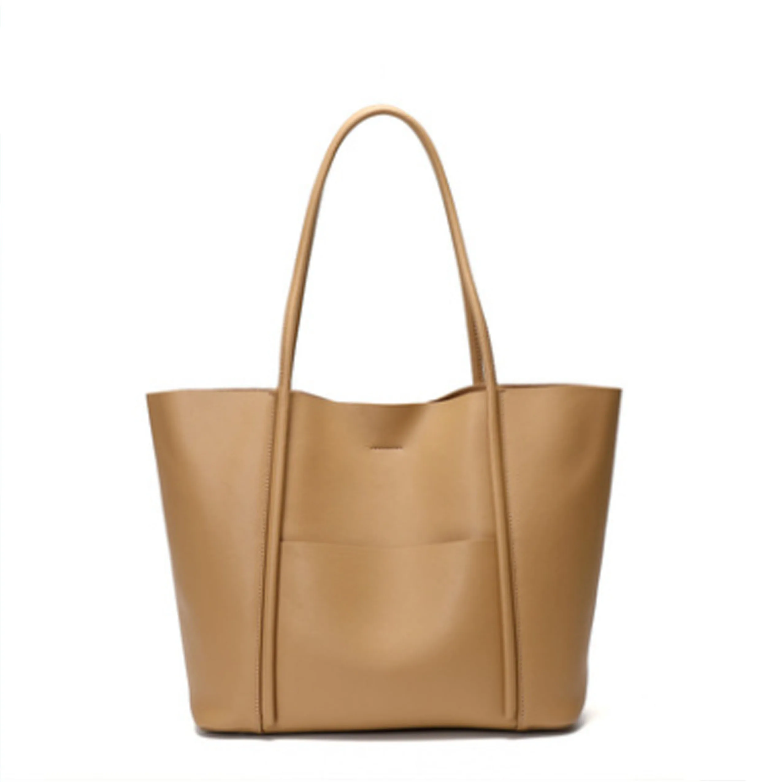 

2021 New Cowhide One Shoulder Soft Leather Ladies Toki Bag