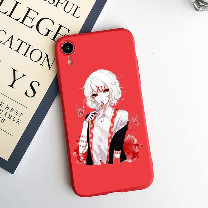 

anime JUUZOU SUZUYA Tokyo Ghouls Phone Case Candy Color for iPhone 6 7 8 11 12 s mini pro X XS XR MAX Plus