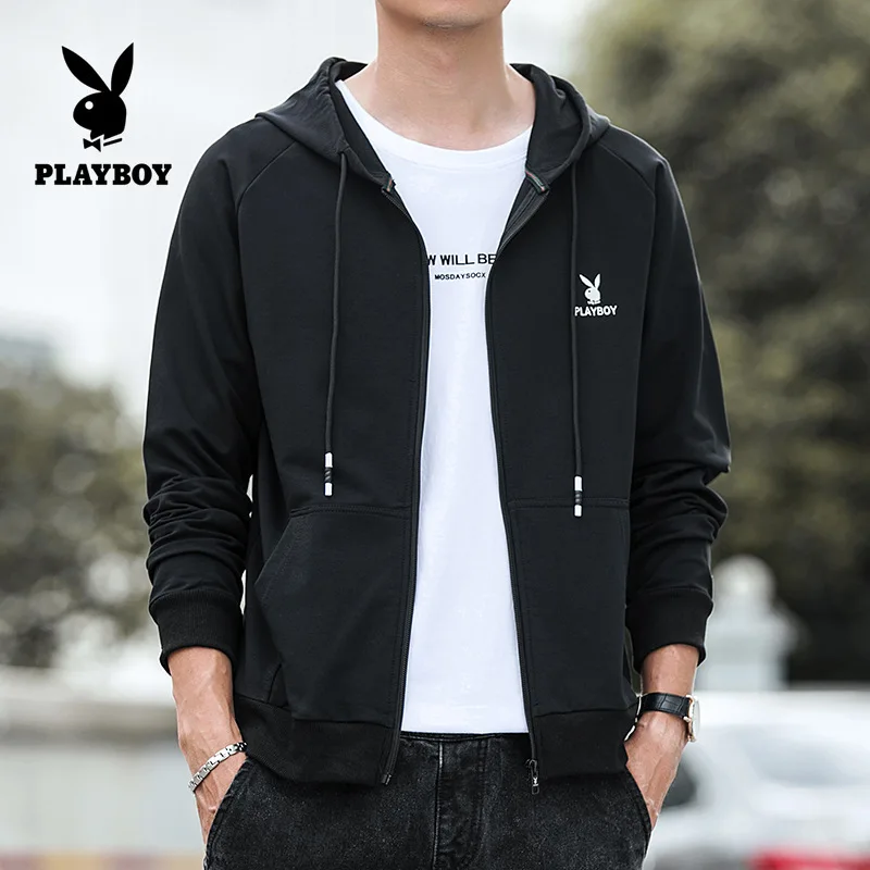 

Men's 2021 spring and autumn new men's cardigan sweatshirt Korean version of the fashion Hong Kong youth hooded loose all-around