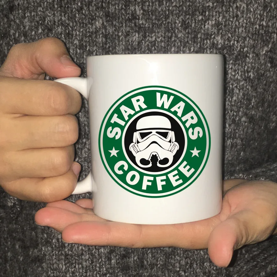 Керамический кружка Star Wars 3D Черный Воин Белый Солдат Штормовик Кофе Молоко Пиво Путешественнический Чай Coke on.