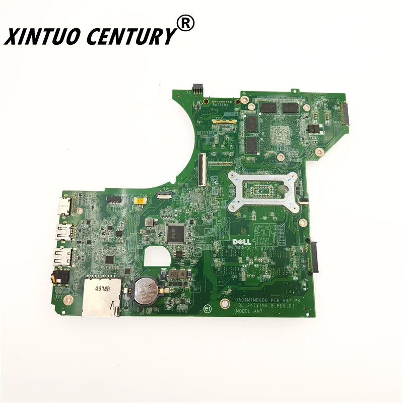 Billig CN-0XRC24 0XRC24 XRC24 DA0AM7MB8D0 Para Dell 7447 Placa-mãe Tun Portátil I5-4210U DP/N 8j25m Mainboard 100% Testado