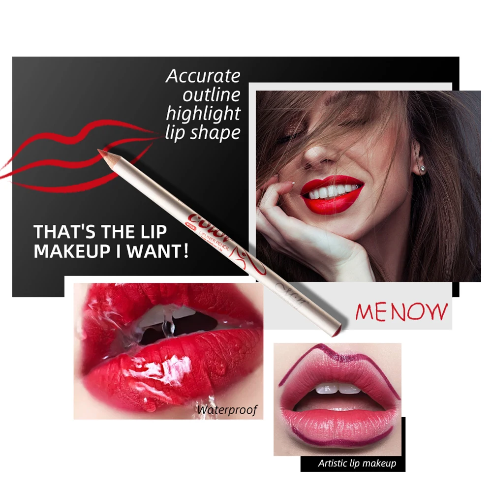 12 шт./компл. карандаш для губ нюдовый матовый лайнер увлажняющая водостойкая