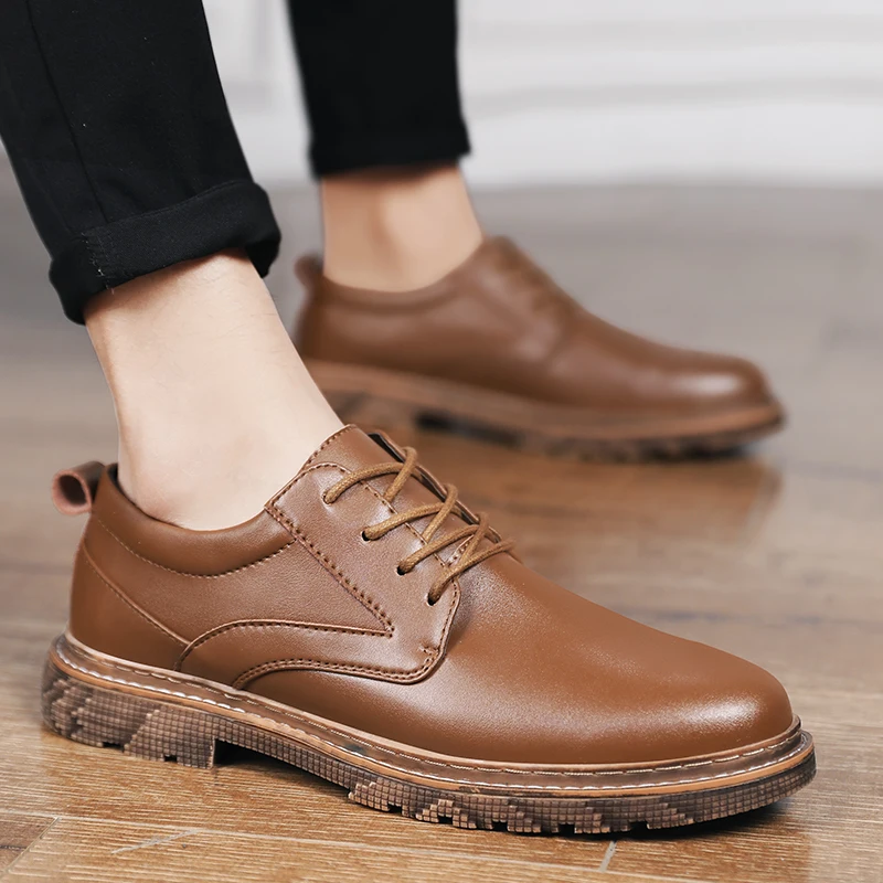 

Mens Shoes Casual Leather Spring Casual Shoes Men Fashion 2020 New Breathable Leather Man Shoe Causal For Sapato Masculino