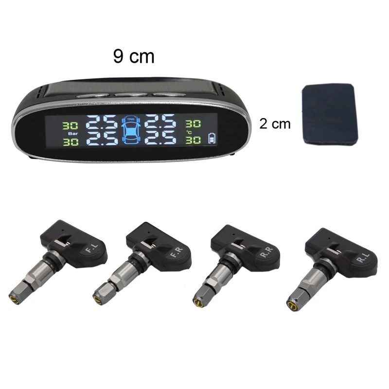 Система контроля давления в шинах TPMS IP036 на солнечной батарее беспроводная с 4