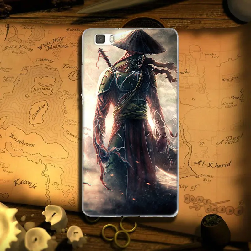 Мужские Самурайские японские дизайнерские мягкие чехлы для телефонов huawei Y3 Y5 Y6 Y7