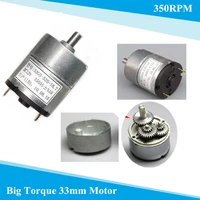 33gb 520 dc motor 12v350rpm high speed metal gear motor for rc smart robot tank car chassis remote control toys