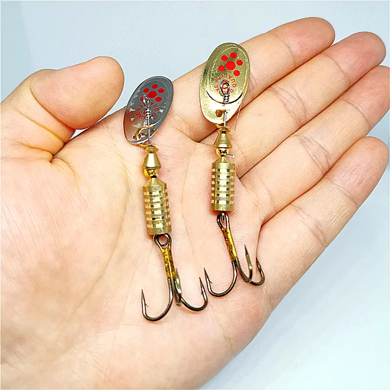 1 шт. металлическая Спиннер ложка форель жесткая приманка для рыбалки Sequins67mm