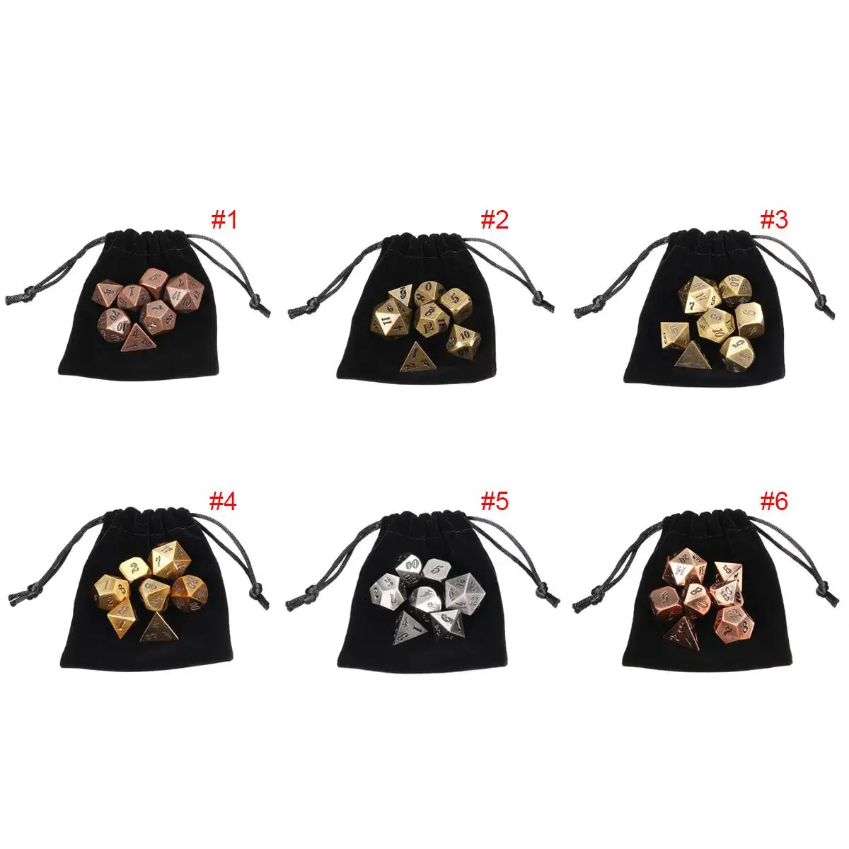 7 шт./компл. тиснением тяжелый металл многогранные кости Не беспокоить ролевые