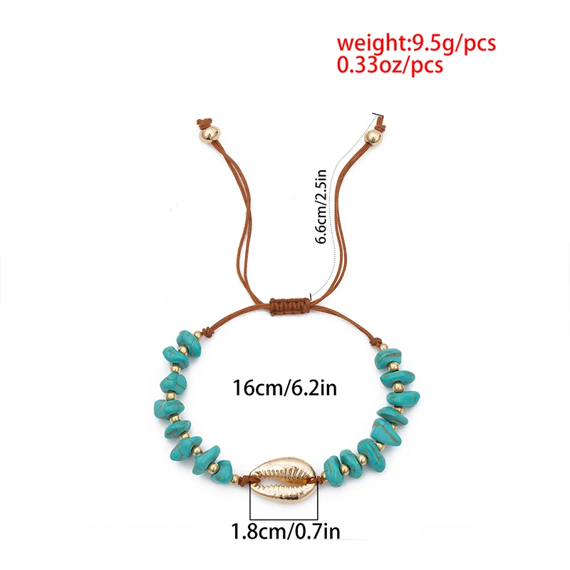 2019 Летний Новый браслет для мужчин и женщин в богемном стиле неровный голубой