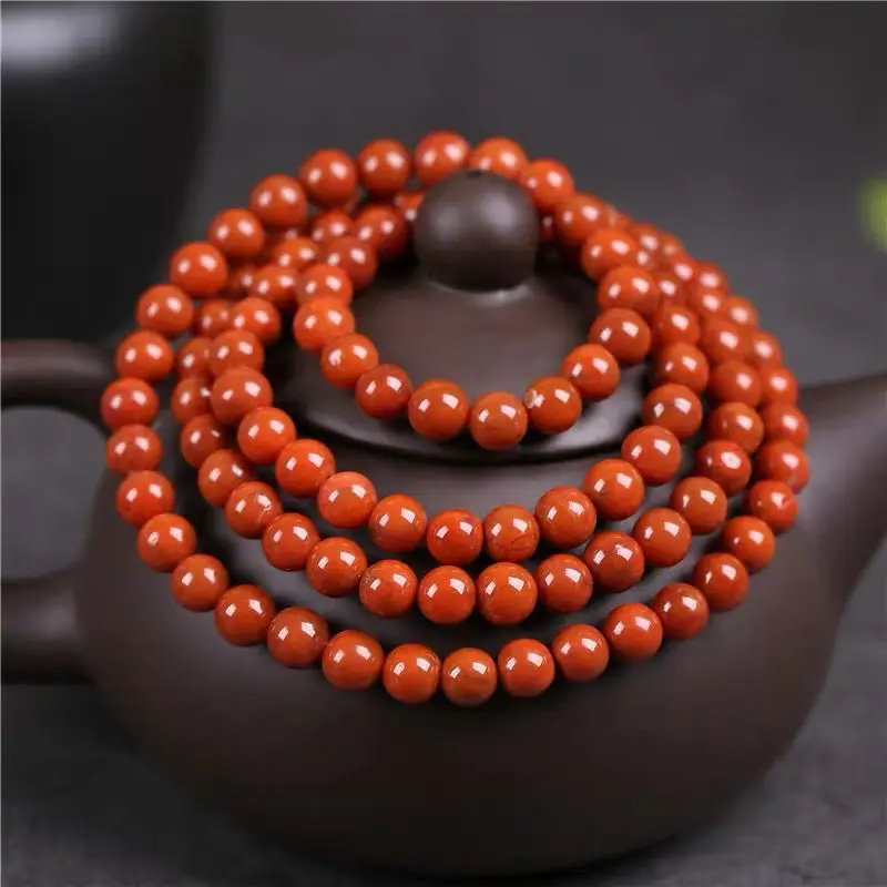 Браслет из натурального Южного красного агата и нефрита ювелирное изделие