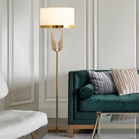 floor lamp minimalist simple luxury nordic bedroom warm dimmable living room golden vertical floor lamp