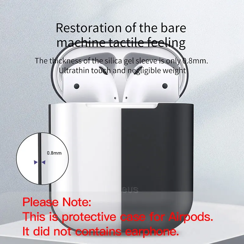 Роскошный чехол Baseus для Airpods Airpod Pro 3 2 1 силиконовый беспроводной защитный Apple Air Pods