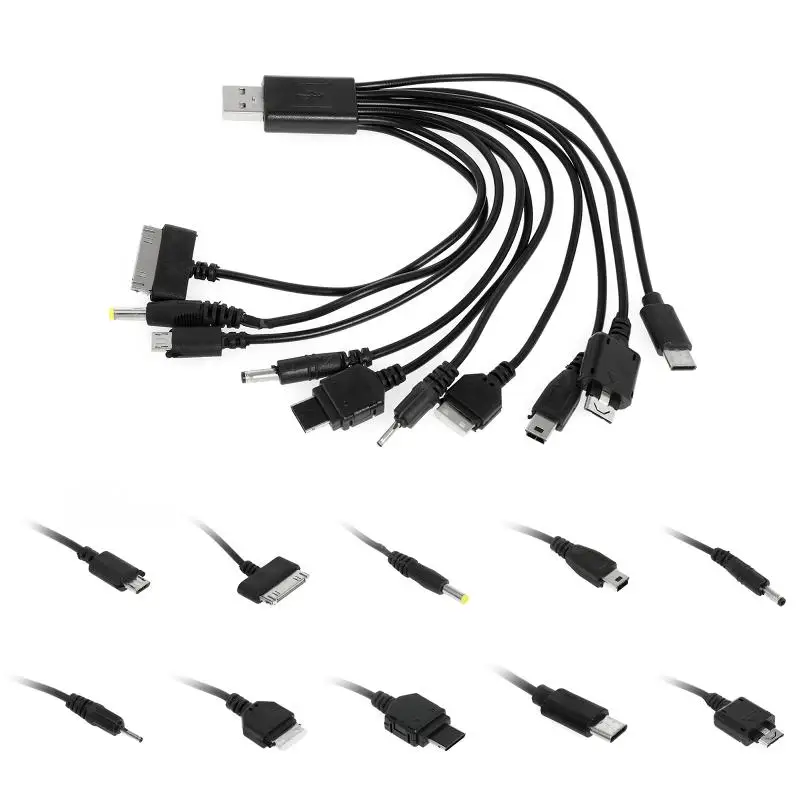 50w 5v foldable solar panel with 10 in1 usb cable portable hook waterproof emergency charger solar cells for phone camping free global shipping