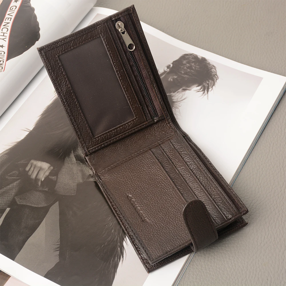 Мужской бумажник из 100% натуральной кожи мужские кошельки мужской карман для