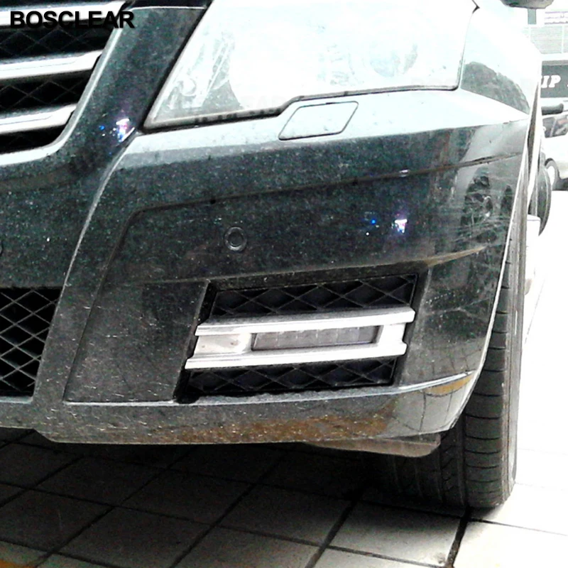 Светодиодные ходовые огни DRLDaytime 2 шт. противотуманная фара крышка для Mercedes Benz GLK