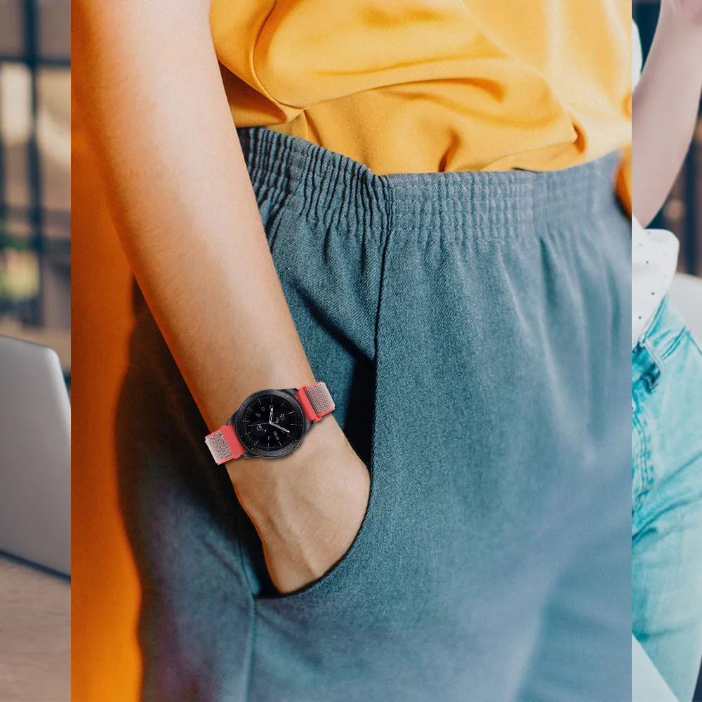 Тканевый дышащий ремешок для Samsung Galaxy 46 мм аксессуар умных часов Gear S3 22